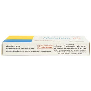 Viên nén Mebilax 7,5 DHG Pharma điều trị viêm đau cơ xương khớp (2 vỉ x 10 viên)