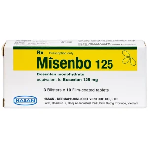 Viên nén Misenbo 125 Hasan điều trị tăng huyết áp (3 vỉ x 10 viên)