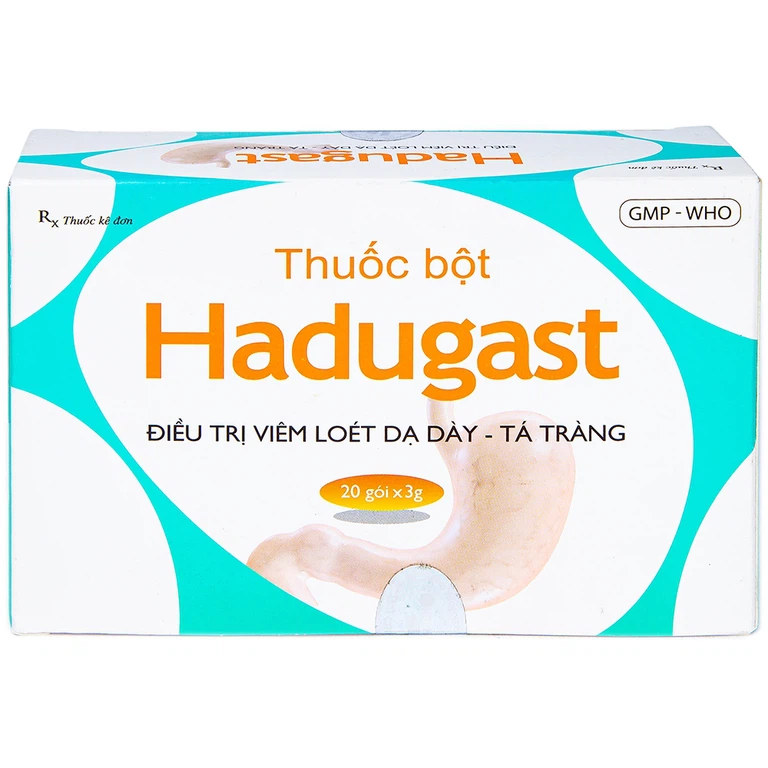 Bột Hadugast Hải Dương điều trị viêm loét dạ dày, tá tràng (20 gói x 3g)