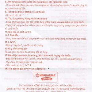 Bột Hadugast Hải Dương điều trị viêm loét dạ dày, tá tràng (20 gói x 3g)