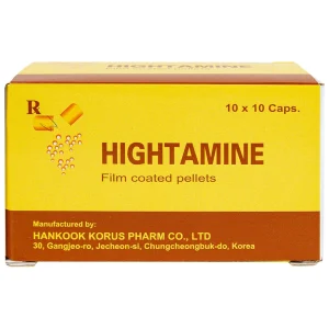 Thuốc Hightamine Hankook bổ sung dinh dưỡng, duy trì thể lực (10 vỉ x 10 viên)