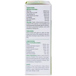 Xịt họng thảo dược Eugica Mega We Care giảm các triệu chứng viêm họng, ho, viêm đường hô hấp trên (10ml)