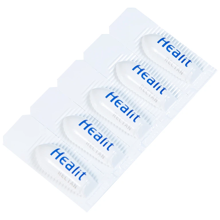 Viên đạn đặt hậu môn, trực tràng Healit Rectan VHPharma thúc đẩy nhanh quá trình lành vết thương (10 viên)
