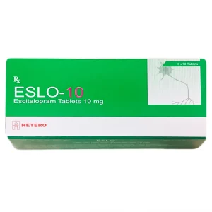 Thuốc Eslo-10 Hetero điều trị các giai đoạn trầm cảm (3 vỉ x 10 viên)