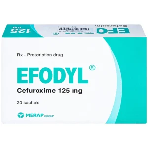 Cốm Efodyl 125mg Merap điều trị nhiễm khuẩn nhẹ đến vừa (20 gói)