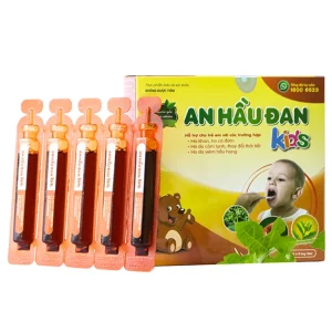 Dung dịch An Hầu Đan Kids hỗ trợ điều trị ho khan, ho có đờm, ho do cảm lạnh cho trẻ (2 vỉ x 5 ống x 10ml)
