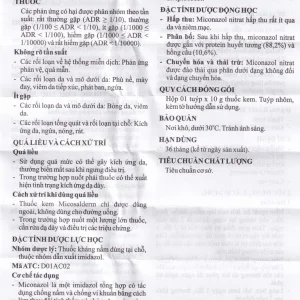 Kem bôi da Micosalderm 2% Hasan điều trị các bệnh da liễu do nhiễm nấm (10g)