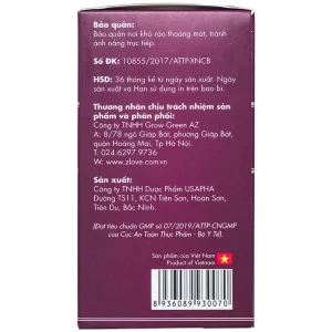 Viên nén Zlove Usapha hỗ trợ tăng cường sức khỏe, hạn chế nguy cơ sa tử cung ở phụ nữ sau sinh (50 viên)