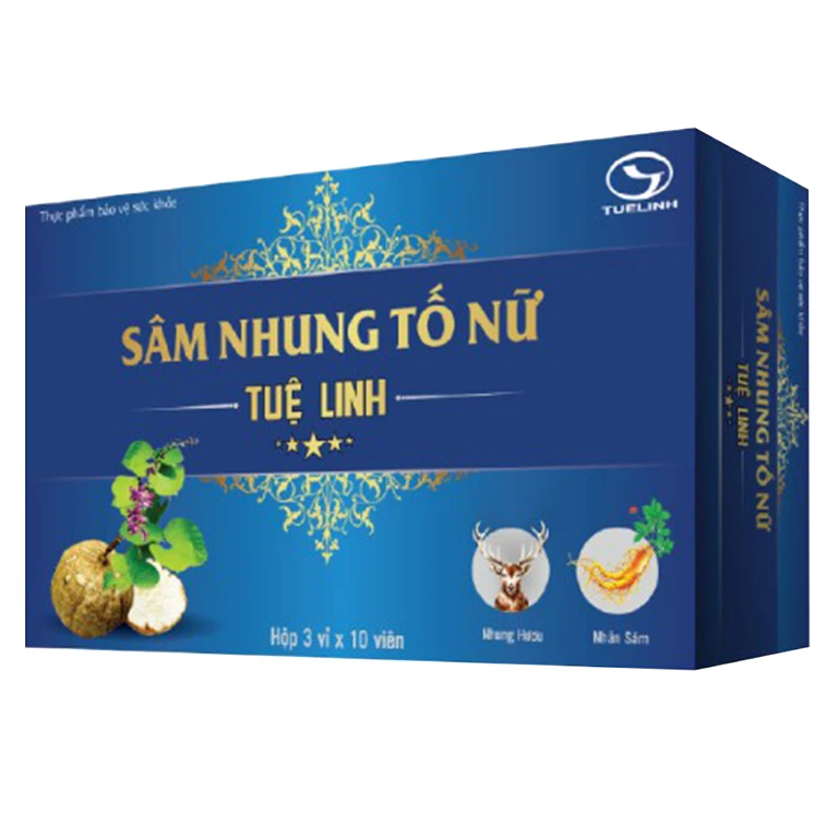 Viên uống Sâm Nhung Tố Nữ Tuệ Linh hỗ trợ tăng cường nội tiết tố nữ (30 viên)