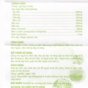 Cốm dạ dày Stomac Dakvin hỗ trợ giảm ợ hơi, ợ chua (10 gói)