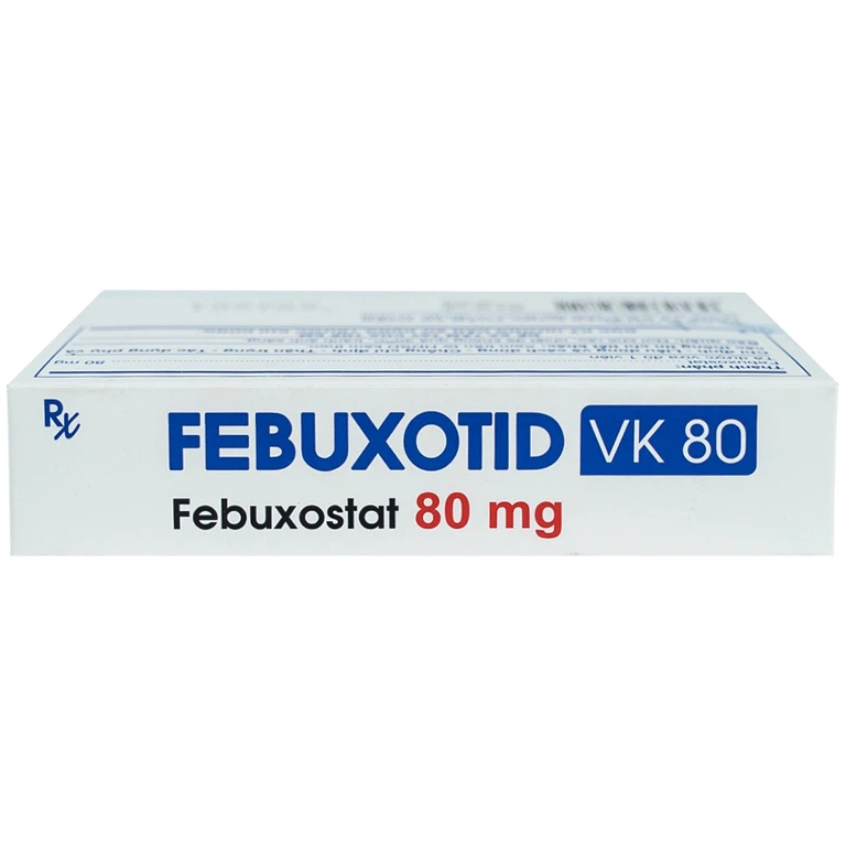 Thuốc Febuxotid VK 80 An Thiên điều trị tăng acid uric máu mãn tính (3 vỉ x 10 viên)