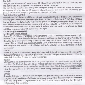 Thuốc Esomaxcare 40 điều trị trào ngược dạ dày thực quản (3 vỉ x 10 viên)