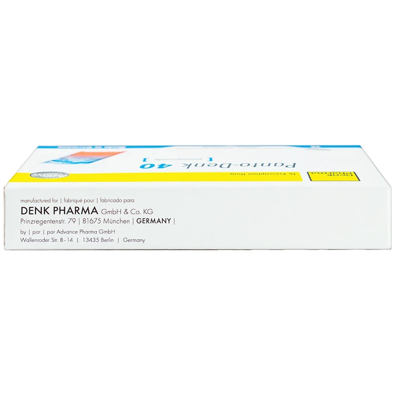 Viên nén Panto-Denk 40 điều trị loét tá tràng, loét dạ dày (2 vỉ x 14 viên)