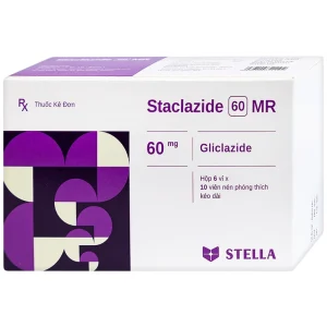 Thuốc Staclazide 60 MR Stella điều trị đái tháo đường típ 2 (6 vỉ x 10 viên)