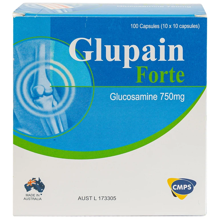 Thuốc Glupain Forte 750mg CMPS giảm thoái hoá khớp (10 vỉ x 10 viên)