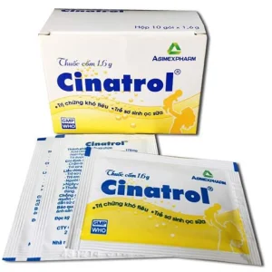 Thuốc cốm Cinatrol Agimexpharm hỗ trợ điều trị chứng khó tiêu, trẻ sơ sinh ọc sữa (10 gói x 1,6g)