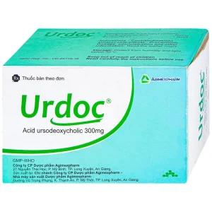 Thuốc Urdoc 300mg Agimexpharm viêm túi mật mạn, viêm đường mật (8 vỉ x 10 viên)