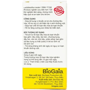 Men vi sinh BioGaia Protectis Baby Drops bổ sung lợi khuẩn cho đường tiêu hóa (5ml)