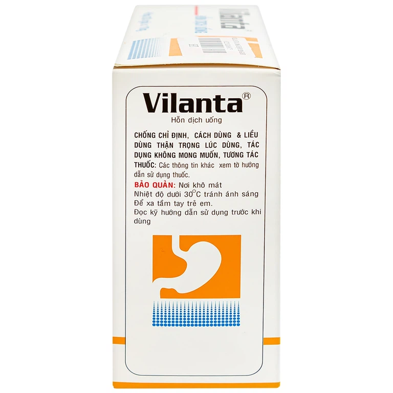 Thuốc Vilanta Pharimexco dịu triệu chứng ợ nóng, ợ chua (20 gói x 10g)