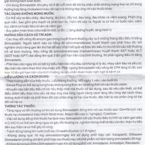 Thuốc Simze Plus 20mg/10mg Dược 3-2 cải thiện mức độ Cholesterol toàn phần (3 vỉ x 10 viên)