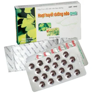 Viên uống Hoạt Huyết Dưỡng Não DHG điều trị rối loạn tuần hoàn não (3 vỉ x 20 viên)