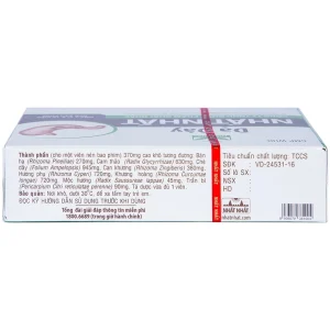 Thuốc Dạ Dày Nhất Nhất điều trị viêm loét dạ dày, hành tá tràng cấp và mãn tính (2 vỉ x 10 viên)