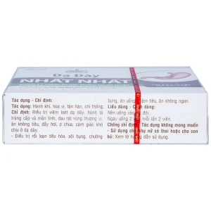 Thuốc Dạ Dày Nhất Nhất điều trị viêm loét dạ dày, hành tá tràng cấp và mãn tính (2 vỉ x 10 viên)