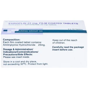 Thuốc Europlin 25mg điều trị trầm cảm (5 vỉ x 10 viên)