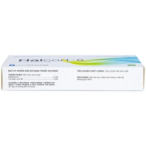 Thuốc Halcort-6 Davipharm kháng viêm, trị viêm khớp dạng thấp, điều trị sốc phản vệ, hen (3 vỉ x 10 viên)