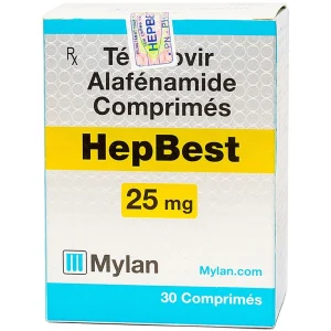 Thuốc Hepbest 25mg điều trị nhiễm virus viêm gan B mạn tính (30 viên)