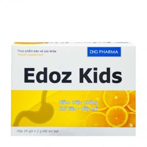 Bột sủi bọt Edoz Kids DHG giảm triệu chứng khó tiêu, đầy hơi (24 gói x 2g)