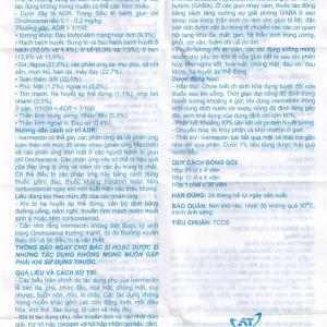 Viên nén Ivermectin 6mg A.T hỗ trợ điều trị bệnh nhiễm ký sinh trùng (1 vỉ x 4 viên)