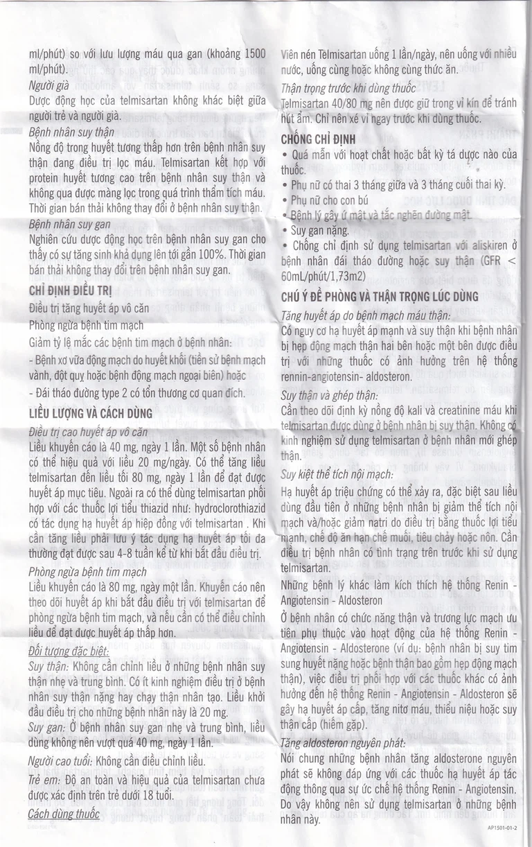 Viên nén Levistel 80 Tada Pharma điều trị tăng huyết áp, suy tim (4 vỉ x 7 viên)