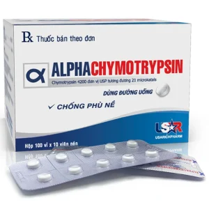 Thuốc Alphachymotrypsin 4200 USP USA - NIC Pharma chống phù nề (100 vỉ x 10 viên)