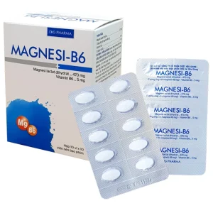 Viên nén Magnesi-B6 DHG Pharma giảm các triệu chứng thiếu hụt magnesi, nôn mửa, khó chịu (10 vỉ x 10 viên)