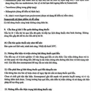 Thuốc Somexwell-40mg Micro điều trị trào ngược dạ dày (3 vỉ x 10 viên)