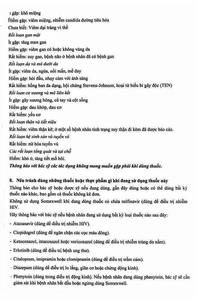 Thuốc Somexwell-40mg Micro điều trị trào ngược dạ dày (3 vỉ x 10 viên)