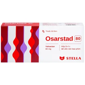 Viên nén Osarstad 80 Stella điều trị tăng huyết áp (3 vỉ x 10 viên)