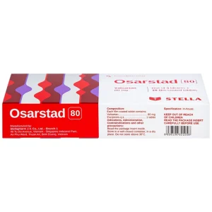 Viên nén Osarstad 80 Stella điều trị tăng huyết áp (3 vỉ x 10 viên)