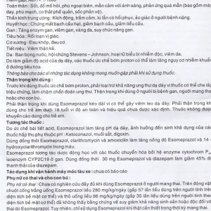 Viên nang Orieso 20mg Đông Nam điều trị loét dạ dày - tá tràng (3 vỉ x 10 viên)