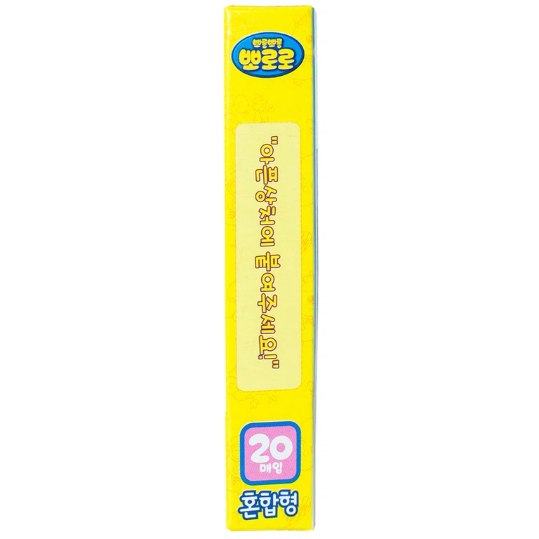 Băng keo cá nhân in hình Pororo Kids Band 4 size Young Chemical bảo vệ vết thương dành cho trẻ nhỏ (20 miếng)