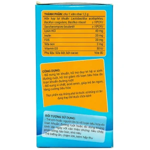 Viên nhai Bio-Acimin Chew Gia Nguyễn giúp bổ sung lợi khuẩn và vi chất (60 viên)