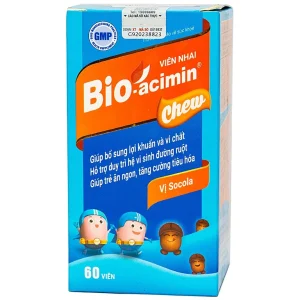 Viên nhai Bio-Acimin Chew Gia Nguyễn giúp bổ sung lợi khuẩn và vi chất (60 viên)