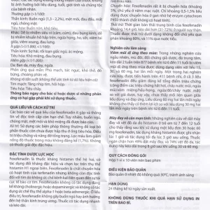 Thuốc Telfast Kids 30mg Sanofi điều trị viêm mũi dị ứng, mày đay cho trẻ em (1 vỉ x 10 viên)