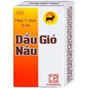 Dầu gió Nâu Pharmedic điều trị cảm cúm, sổ mũi, nghẹt mũi (3ml)