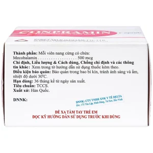 Thuốc Conpramin 500mcg Arlico điều trị bệnh lý thần kinh ngoại biên (10 vỉ x 10 viên)