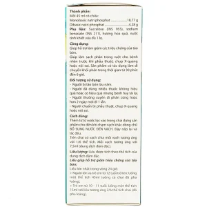 Dung dịch Golistin-Soda CPC1 làm sạch phân trước khi phẫu thuật, chụp X-quang, nội soi (45ml)