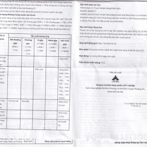 Dung dịch Golistin-Soda CPC1 làm sạch phân trước khi phẫu thuật, chụp X-quang, nội soi (45ml)