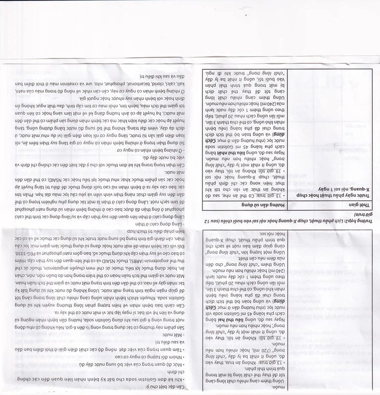 Dung dịch Golistin-Soda CPC1 làm sạch phân trước khi phẫu thuật, chụp X-quang, nội soi (45ml)