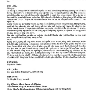 Thuốc Boncium Gracure phòng và điều trị thiếu Canxi và Vitamin D3 (3 vỉ x 10 viên)